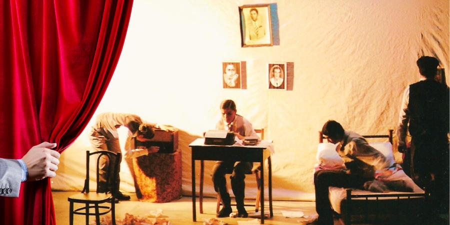 Memórias de um Poeta Vivo. Marly Correia, Silvanise Ponciano, Manuel Lima e Aureliano Silva. Dir. Marciano Ponciano. Grupo Lua Cheia de Teatro. Foto: Marciano Ponciano